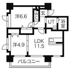 ロイスガーデン山鼻の物件間取画像